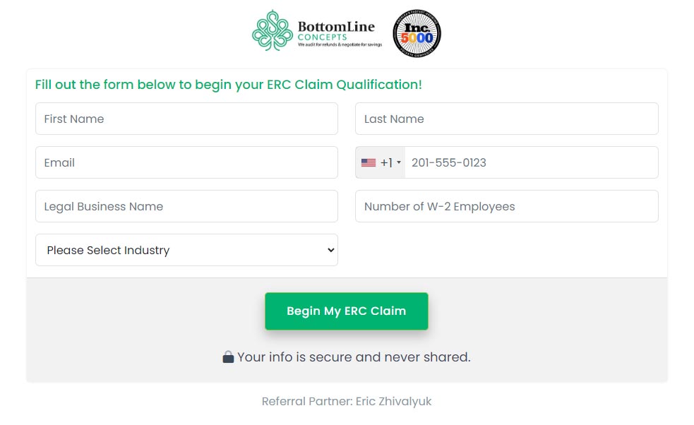 ERC Business Intake Form